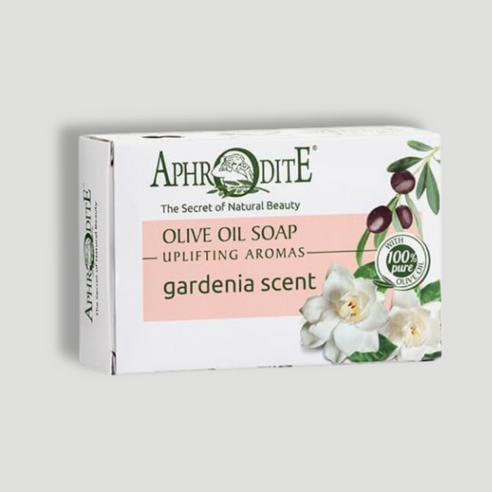 Aphrodite Olive Oil Gardenia Soap, Set of 3. Perfect for Sensitive Skin